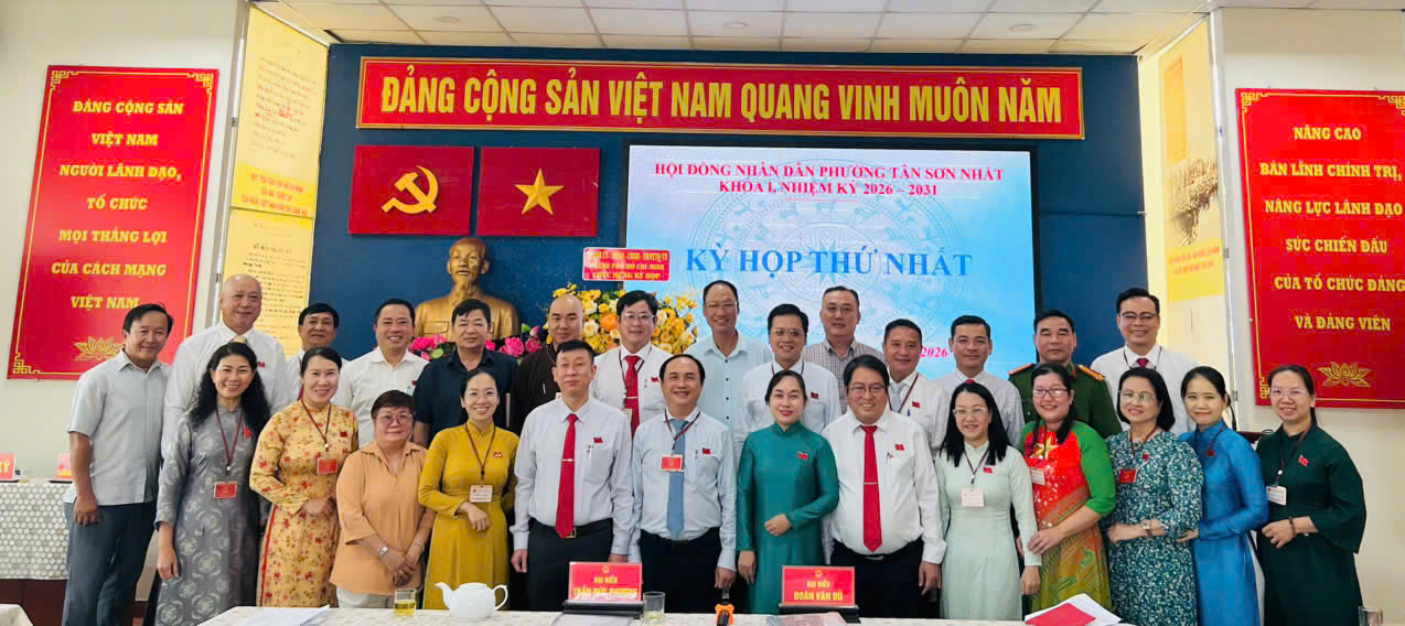 KỲ HỌP THỨ NHẤT HỘI ĐỒNG NHÂN DÂN PHƯỜNG TÂN SƠN NHẤT KHÓA I, NHIỆM KỲ 2026 - 2031 THÀNH CÔNG TỐT ĐẸP