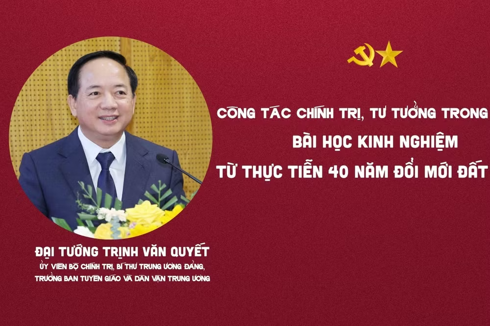 Công tác chính trị, tư tưởng trong Đảng - Bài học kinh nghiệm từ thực tiễn 40 năm đổi mới đất nước