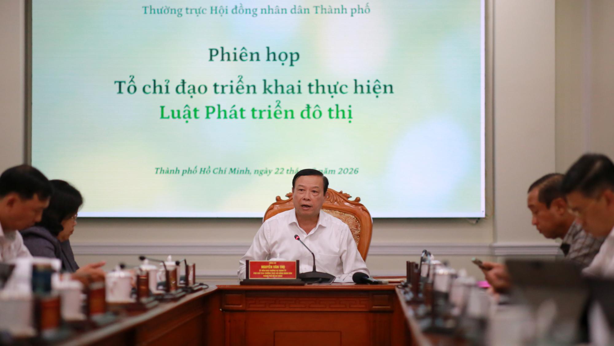 Đồng chí Nguyễn Văn Thọ: đẩy nhanh nhất tiến độ hoàn thiện Luật Phát triển đô thị, phát huy tinh thần “Cả nước vì Thành phố, Thành phố vì cả nước,”