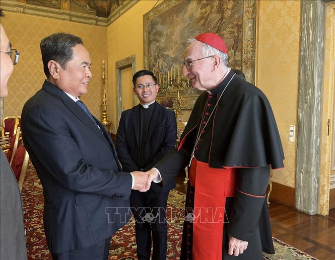 Chủ tịch Quốc hội Trần Thanh Mẫn gặp Thủ tướng Tòa thánh Vatican