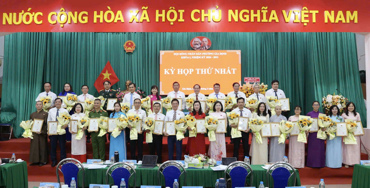 TỔ CHỨC KỲ HỌP THỨ NHẤT HỘI ĐỒNG NHÂN DÂN PHƯỜNG GIA ĐỊNH KHÓA I, NHIỆM KỲ 2026 – 2031