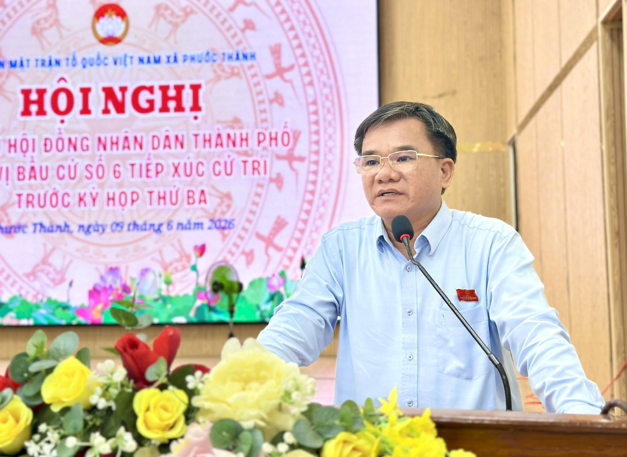 Đại biểu HĐND Thành phố Hồ Chí Minh tiếp xúc cử tri xã Phước Thành trước kỳ họp thứ ba HĐND Thành phố khóa XI