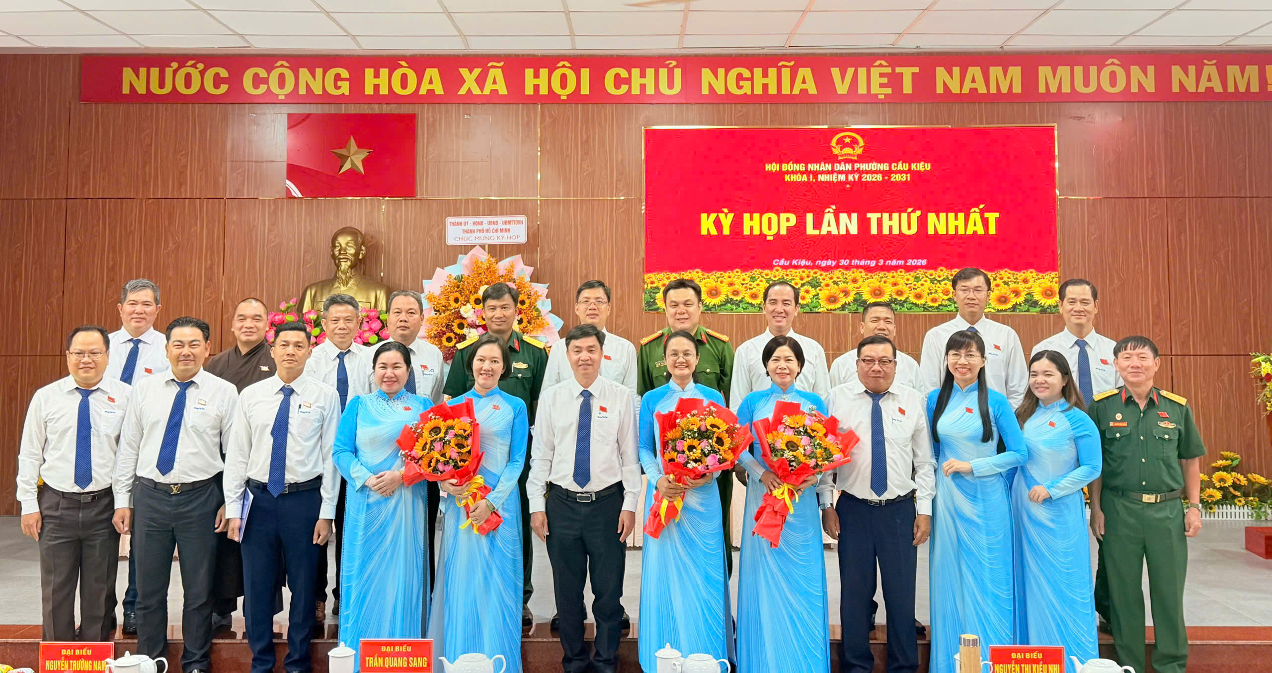 KHAI MẠC KỲ HỌP THỨ NHẤT HỘI ĐỒNG NHÂN DÂN PHƯỜNG CẦU KIỆU KHÓA I, NHIỆM KỲ 2026 – 2031