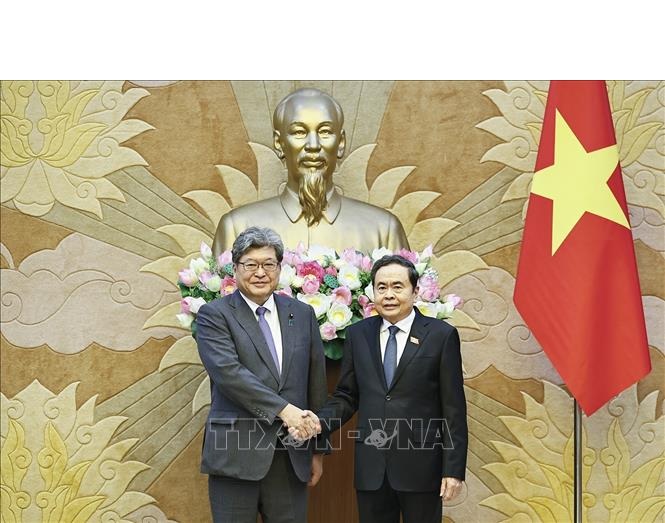 Chủ tịch Quốc hội tiếp Quyền Tổng Thư ký Đảng Dân chủ Tự do Nhật Bản