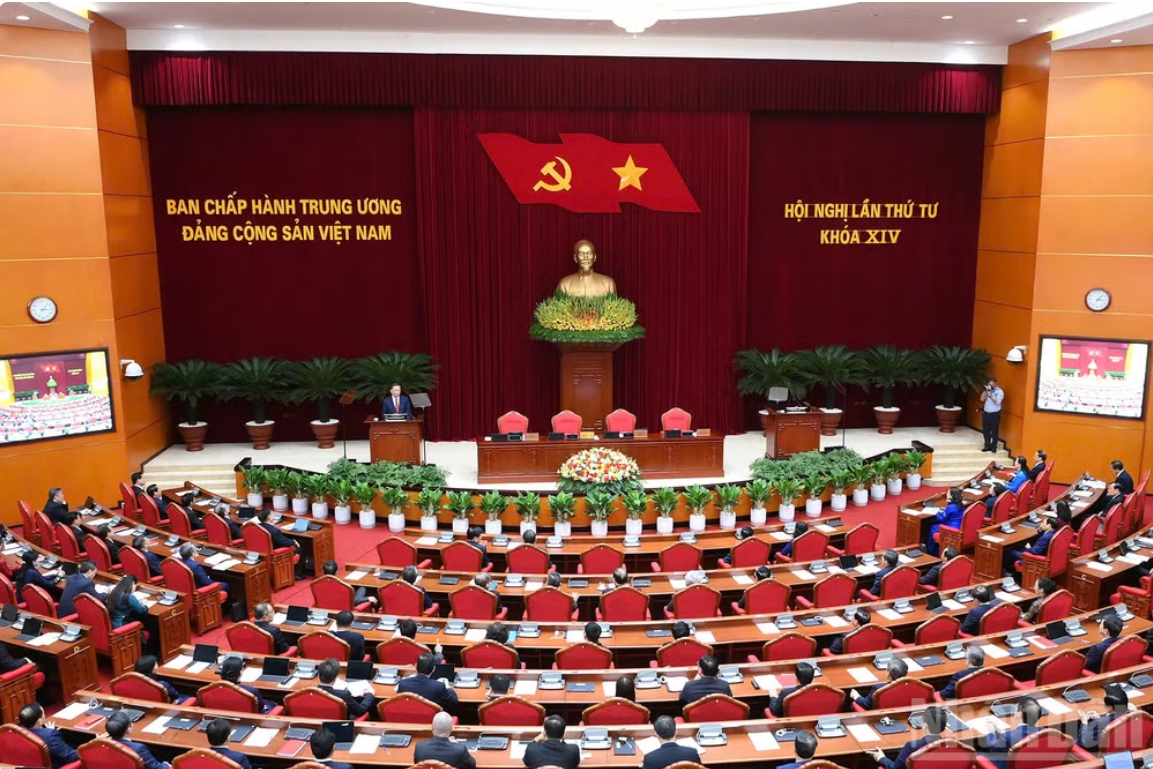 Kết luận Hội nghị lần thứ tư Ban Chấp hành Trung ương Đảng khóa XIV về Đề cương tổng kết thực tiễn và nghiên cứu sửa đổi, bổ sung Điều lệ Đảng