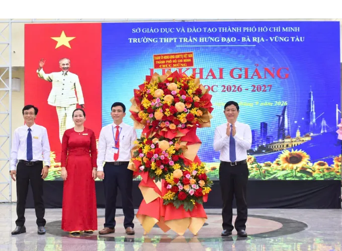 Lãnh đạo TPHCM dự lễ khai giảng năm học 2026-2027