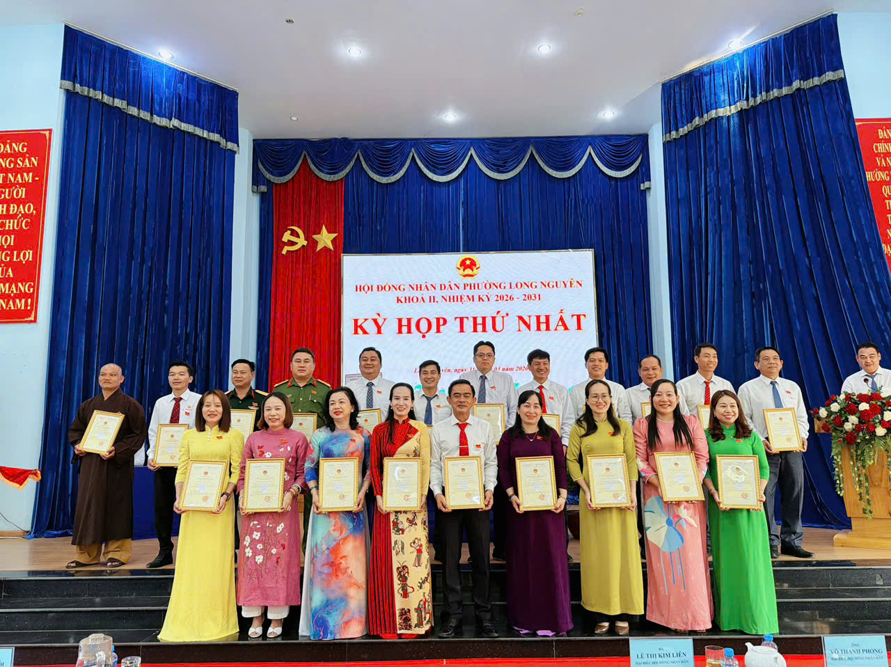 HĐND phường Long Nguyên khóa II khai mạc Kỳ họp thứ Nhất,  nhiệm kỳ 2026 - 2031