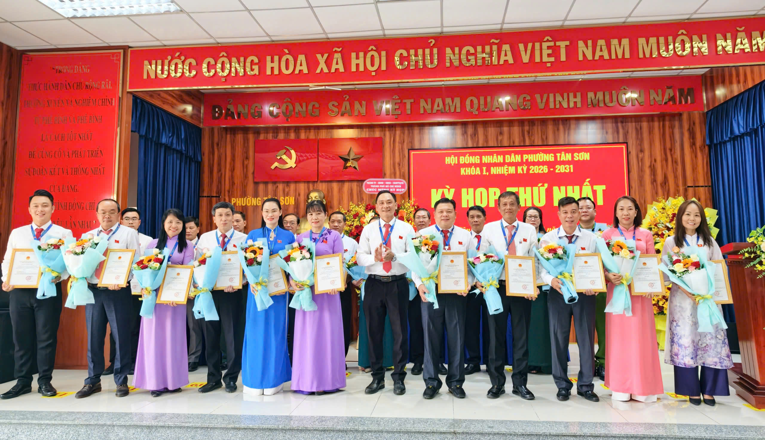 KỲ HỌP THỨ NHẤT HỘI ĐỒNG NHÂN DÂN PHƯỜNG TÂN SƠN  KHÓA I, NHIỆM KỲ 2026 – 2031