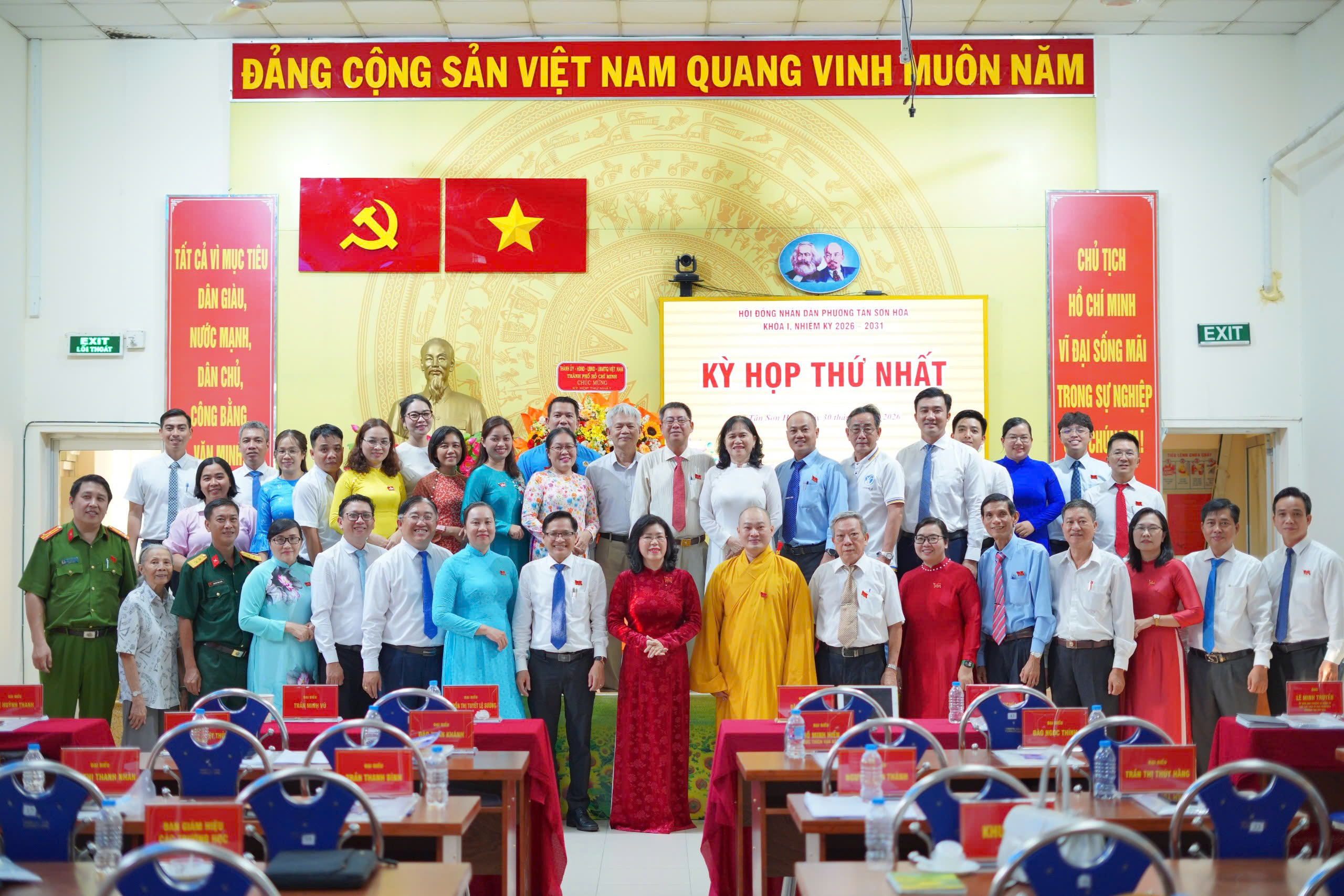 HĐND phường Tân Sơn Hòa khóa I, nhiệm kỳ 2026 – 2031 tổ chức thành công Kỳ họp thứ nhất
