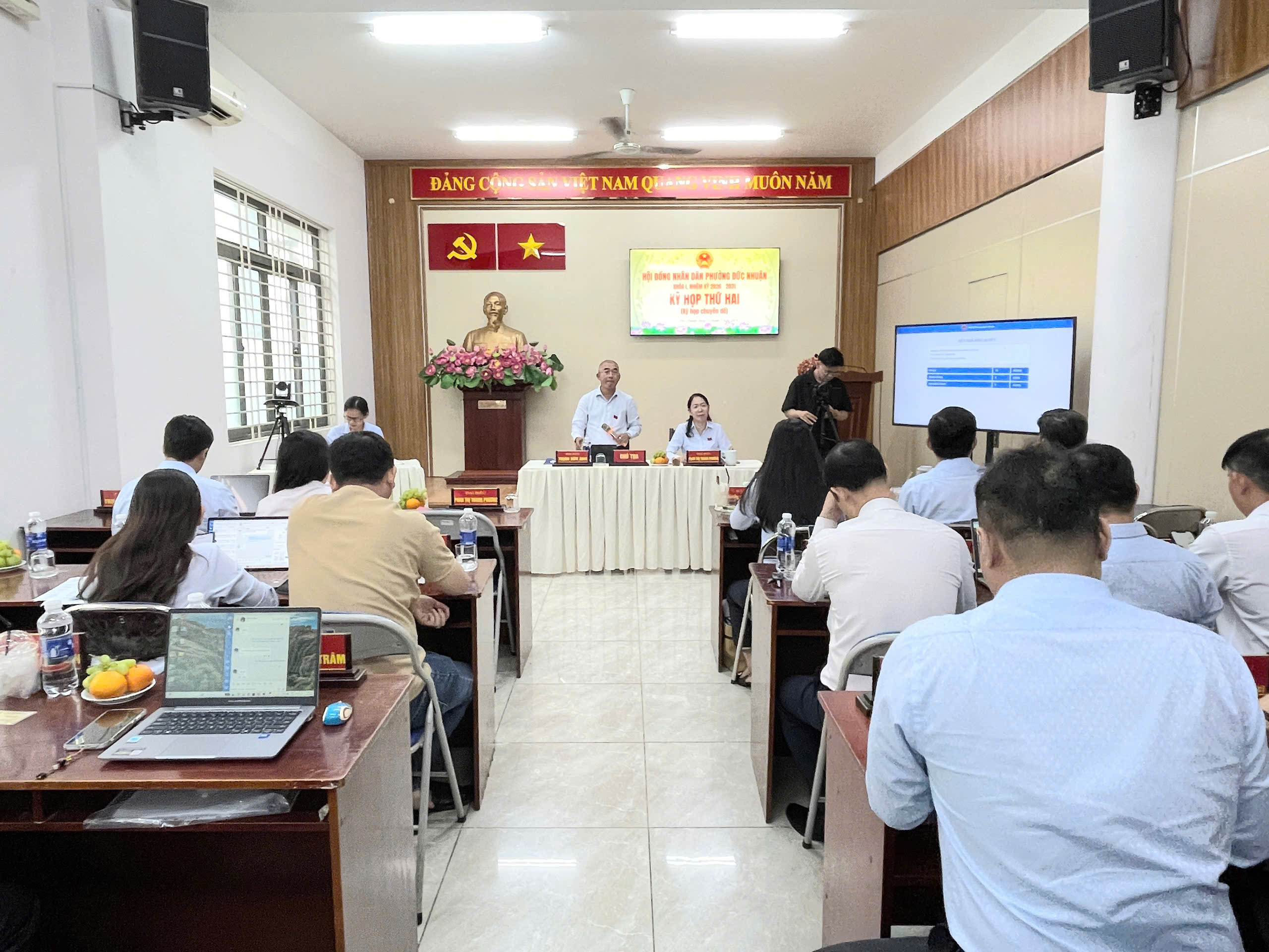 HĐND phường Đức Nhuận khóa I, nhiệm kỳ 2026-2031 tổ chức kỳ họp thứ hai