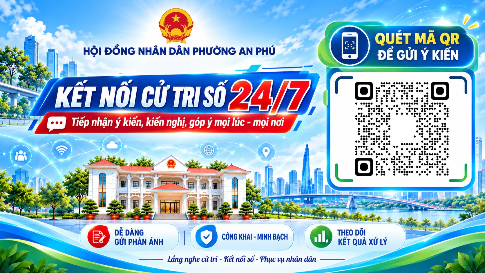 PHƯỜNG AN PHÚ: THƯỜNG TRỰC HĐND PHƯỜNG RA MẮT MÔ HÌNH “HĐND PHƯỜNG AN PHÚ - KẾT NỐI CỬ TRI SỐ 24/7”