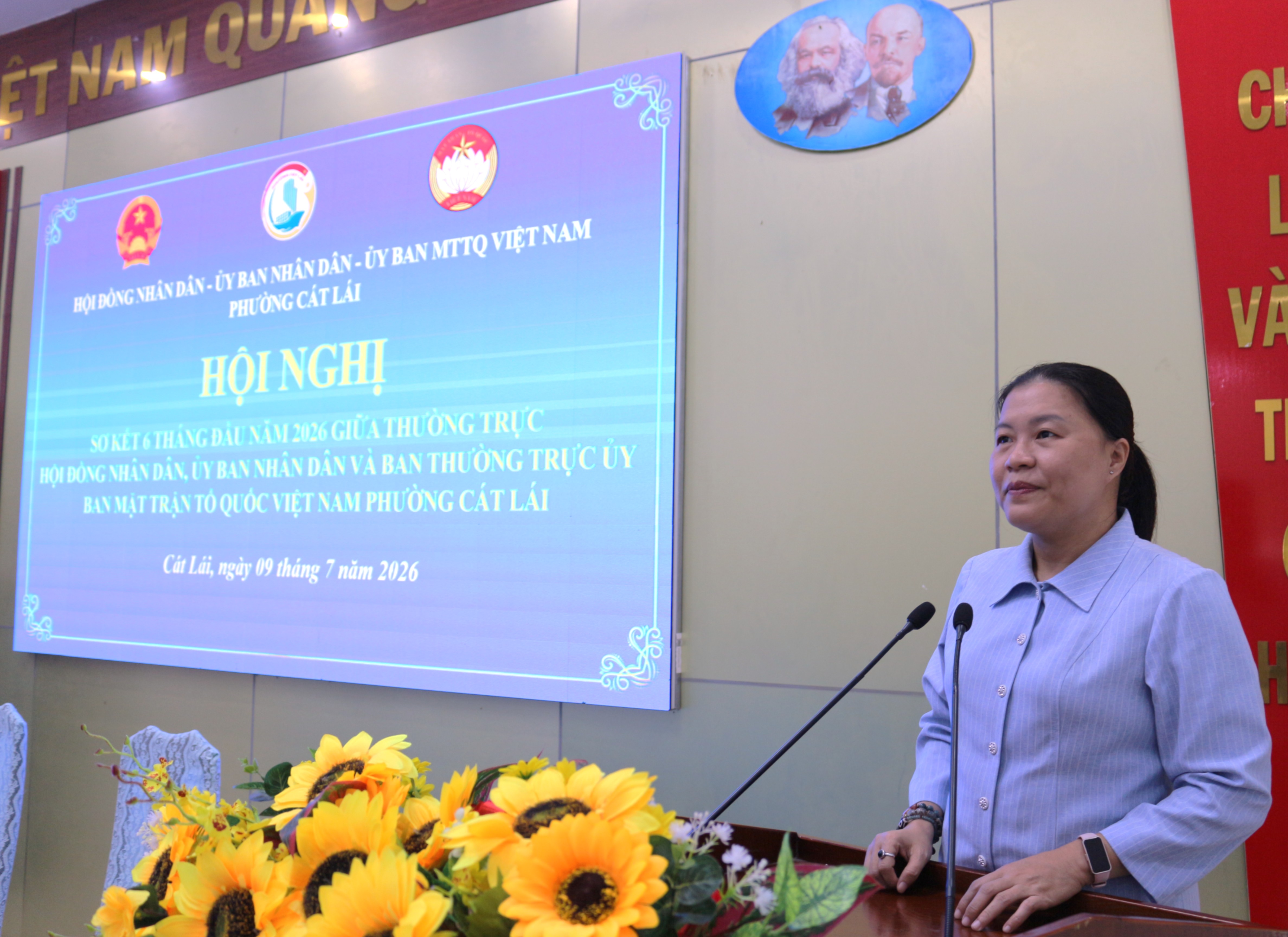 PHƯỜNG CÁT LÁI TỔ CHỨC HỘI NGHỊ SƠ KẾT CÔNG TÁC PHỐI HỢP 06 THÁNG ĐẦU NĂM 2026 GIỮA THƯỜNG TRỰC HĐND, UBND VÀ BAN THƯỜNG TRỰC ỦY BAN MTTQ VIỆT NAM PHƯỜNG