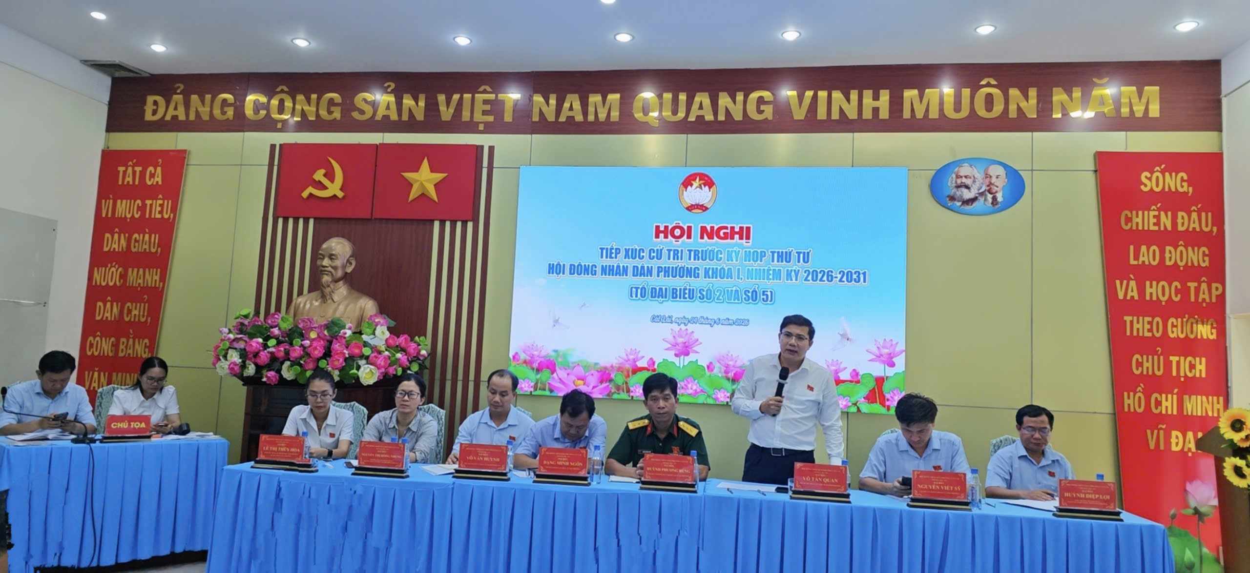 Hội nghị tiếp xúc cử tri trước Kỳ họp thứ tư HĐND Phường Cát Lái khóa I, nhiệm kỳ 2026 - 2031.