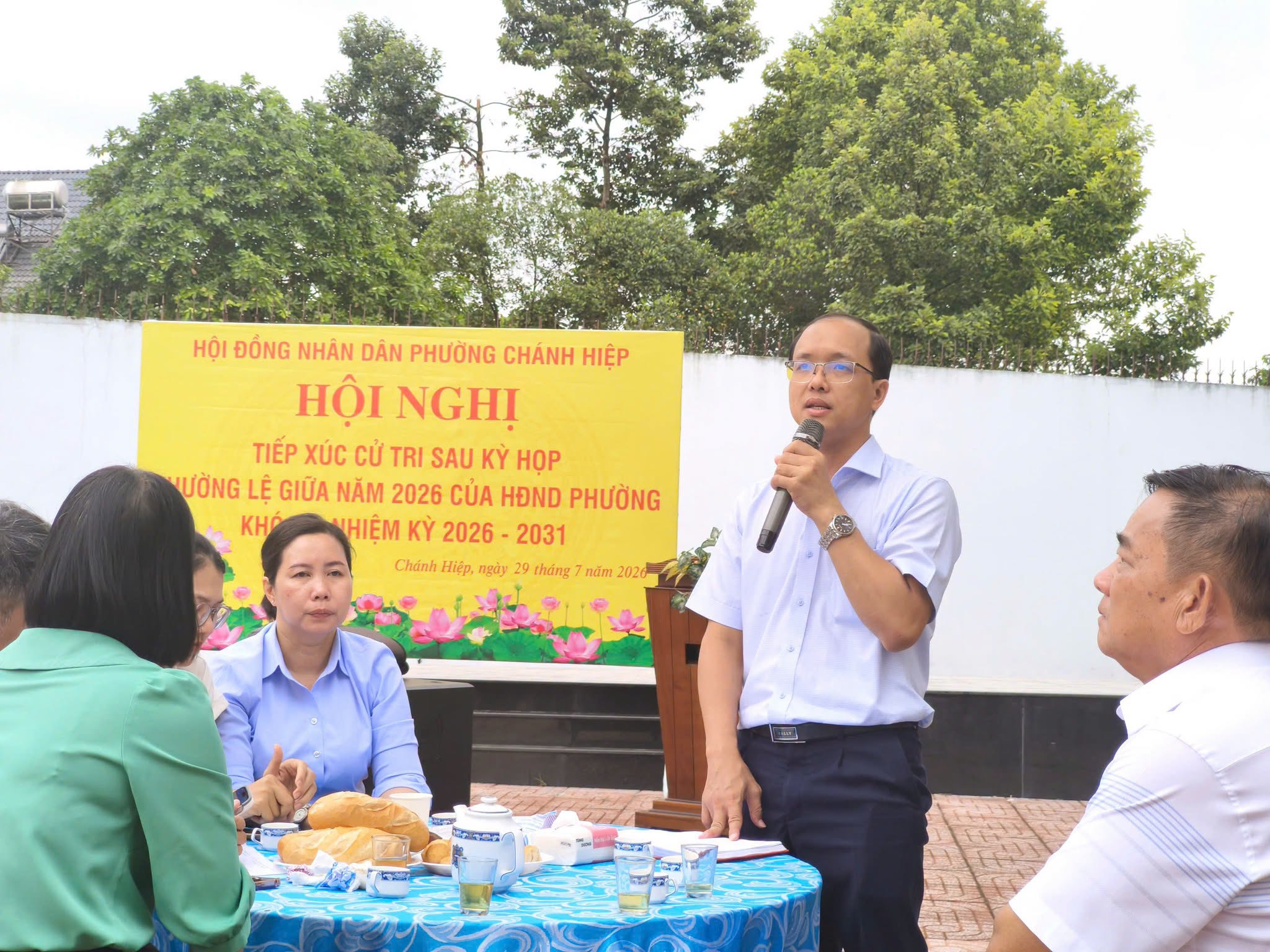 Phường Chánh Hiệp tổ chức Hội nghị tiếp xúc cử tri kết hợp chương trình “Cà phê sáng” sau kỳ họp thường lệ giữa năm 2026 của HĐND phường