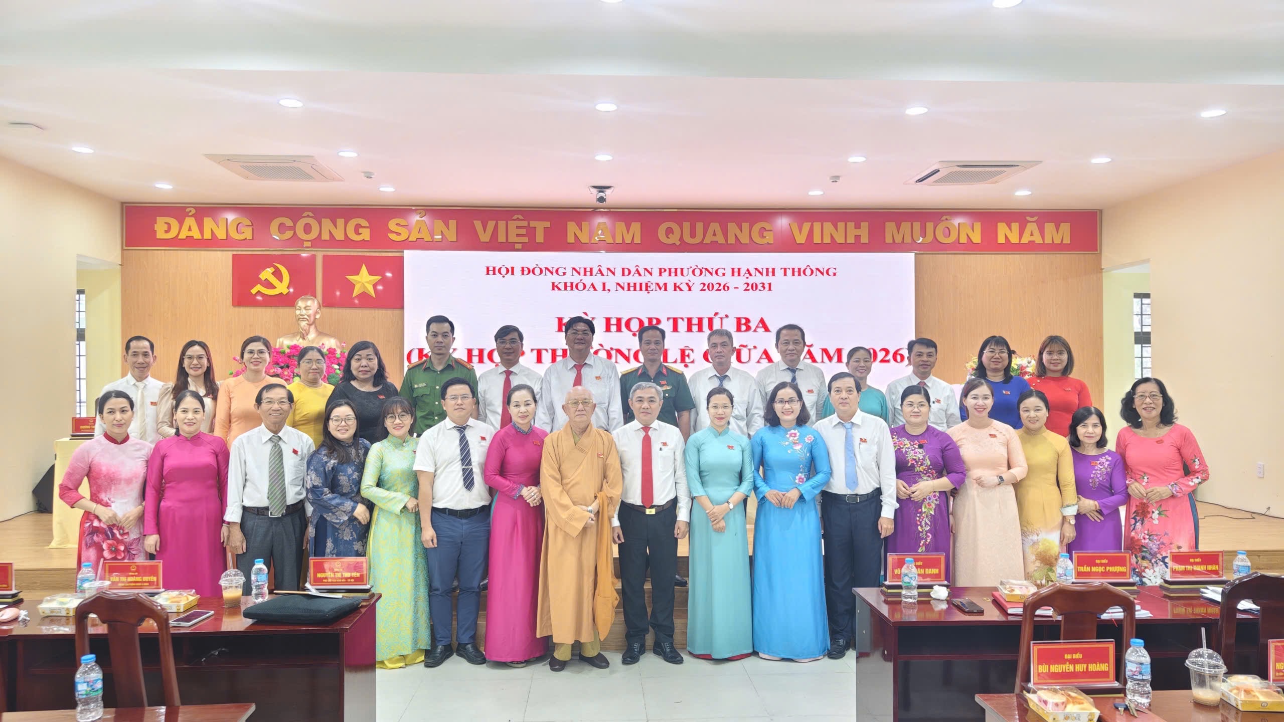 HỘI ĐỒNG NHÂN DÂN PHƯỜNG HẠNH THÔNG TỔ CHỨC THÀNH CÔNG KỲ HỌP THỨ BA (KỲ HỌP THƯỜNG LỆ GIỮA NĂM 2026) KHÓA I, NHIỆM KỲ 2026 – 2031