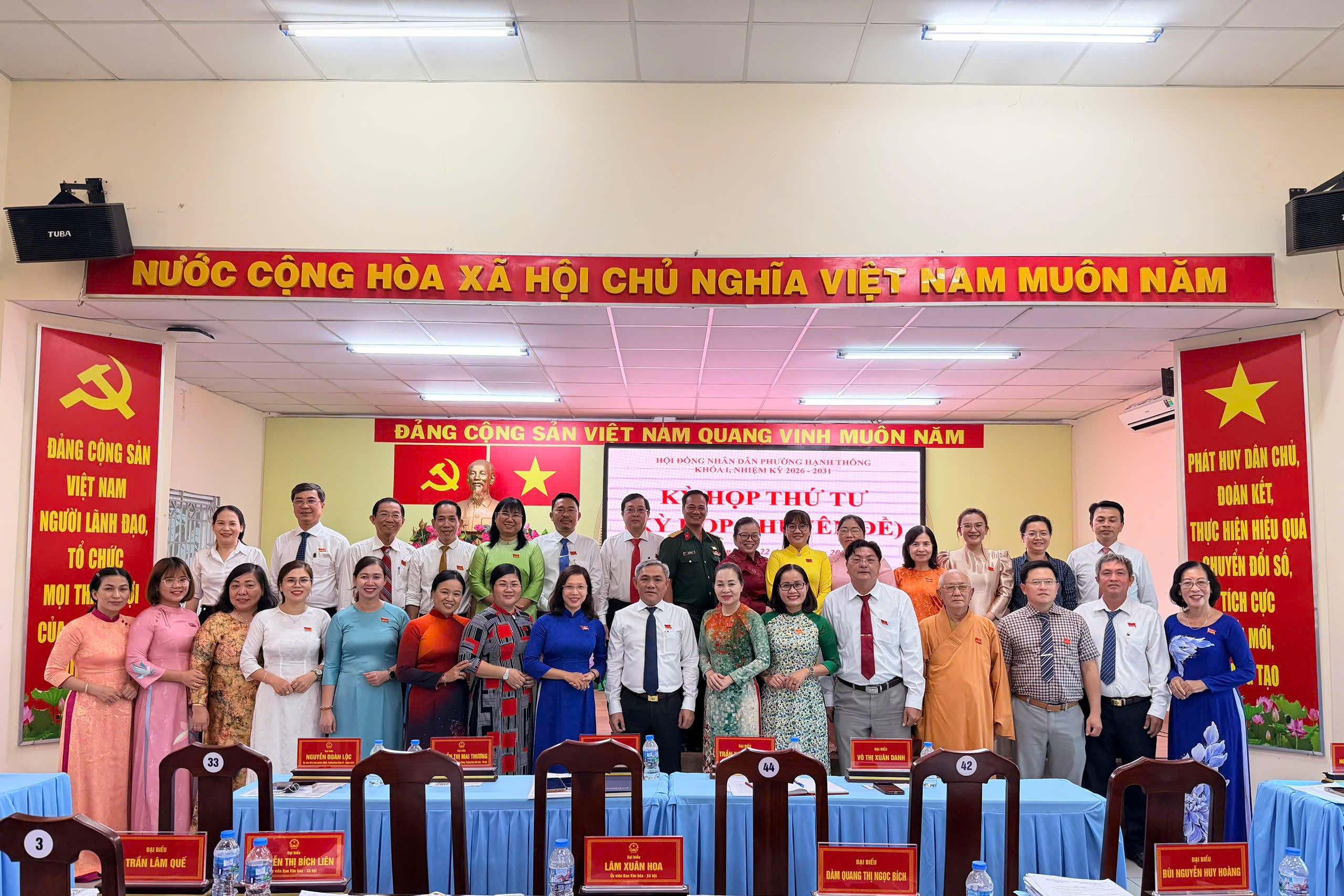 HỘI ĐỒNG NHÂN DÂN PHƯỜNG HẠNH THÔNG TỔ CHỨC KỲ HỌP THỨ TƯ (KỲ HỌP CHUYÊN ĐỀ) KHÓA I, NHIỆM KỲ 2026 – 2031