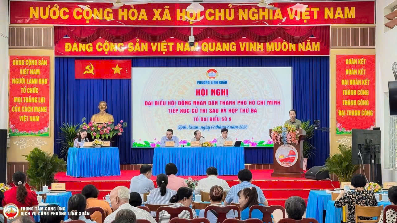 LINH XUÂN: TỔ CHỨC HỘI NGHỊ TIẾP XÚC CỬ TRI SAU KỲ HỌP THỨ BA HỘI ĐỒNG NHÂN DÂN PHƯỜNG KHÓA I, NHIỆM KỲ 2026-2031