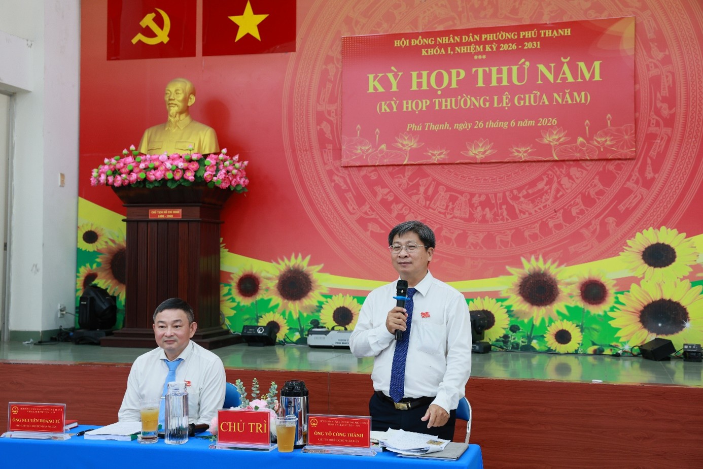 HĐND PHƯỜNG PHÚ THẠNH TỔ CHỨC THÀNH CÔNG KỲ HỌP THỨ NĂM (KỲ HỌP THƯỜNG LỆ GIỮA NĂM) KHÓA I, NHIỆM KỲ 2026 - 2031