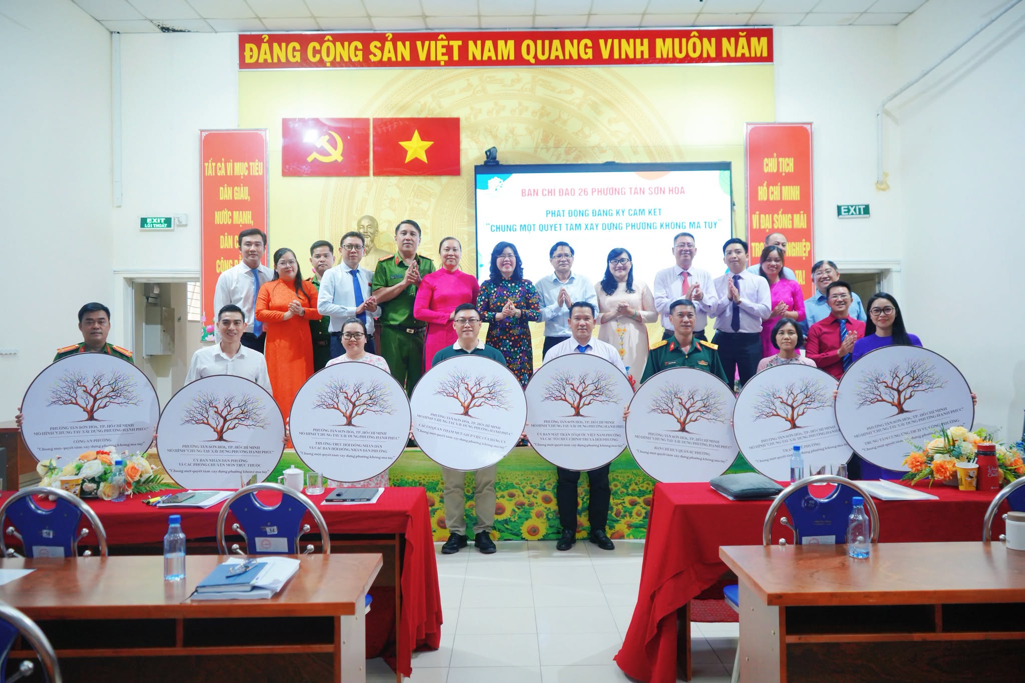 PHƯỜNG TÂN SƠN HÒA PHÁT ĐỘNG ĐĂNG KÝ CAM KẾT “CHUNG MỘT QUYẾT TÂM XÂY DỰNG PHƯỜNG TÂN SƠN HÒA KHÔNG MA TÚY”