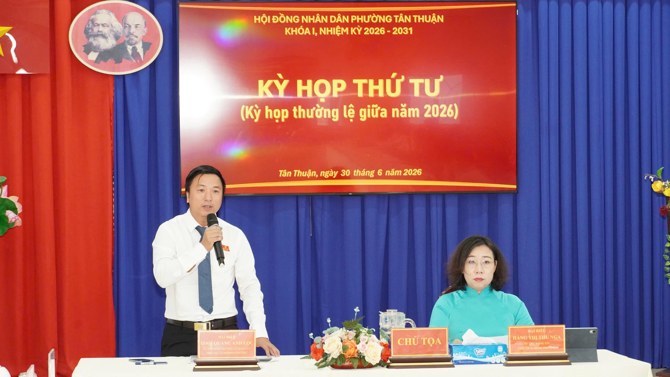 KỲ HỌP THỨ 4 HỘI ĐỒNG NHÂN DÂN PHƯỜNG TÂN THUẬN KHÓA I, NHIỆM KỲ 2026 - 2031