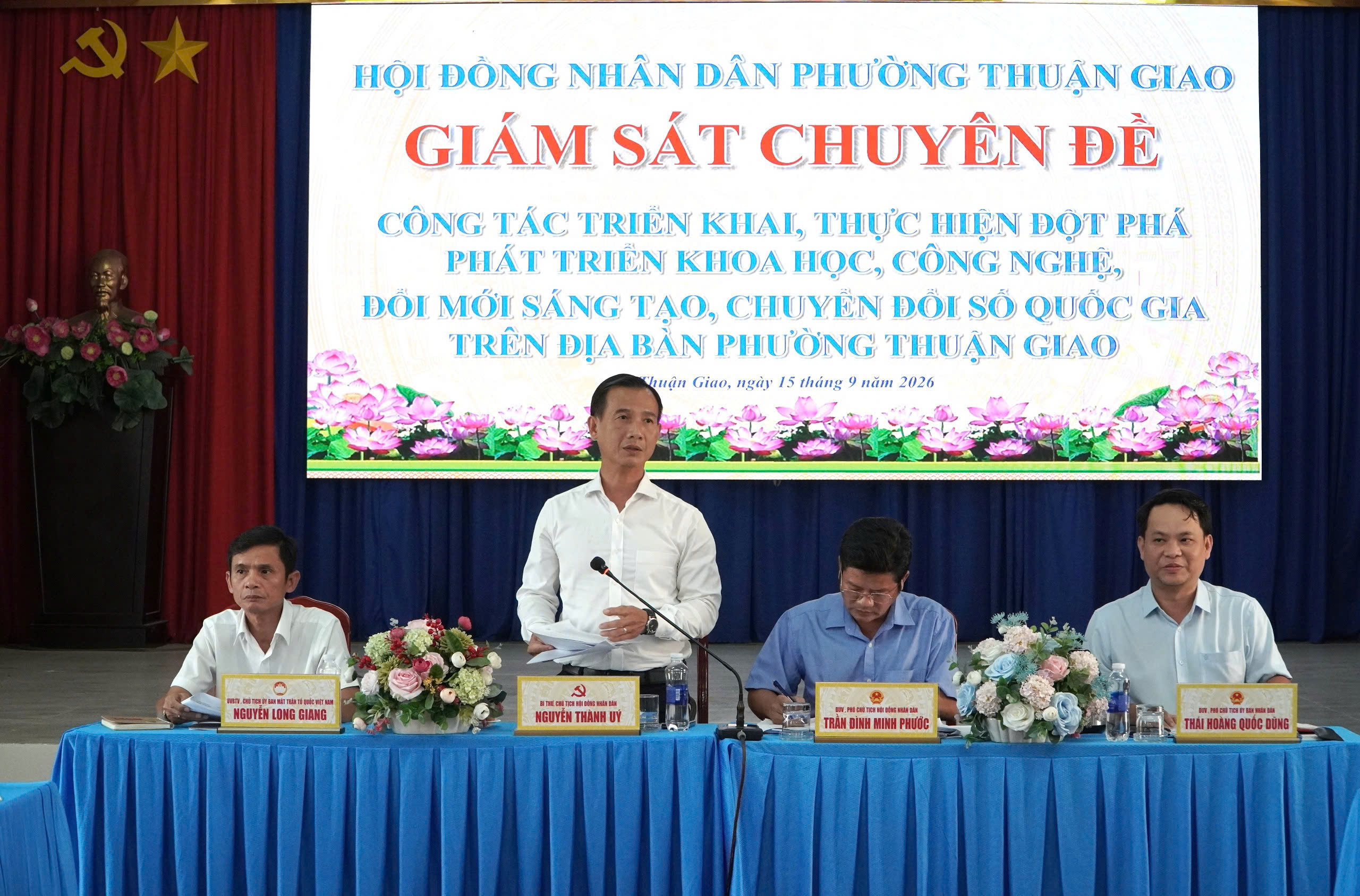 PHƯỜNG THUẬN GIAO: ỨNG DỤNG KHOA HỌC, CÔNG NGHỆ VÀ CHUYỂN ĐỔI SỐ NHẰM PHỤC VỤ NGƯỜI DÂN TỐT HƠN