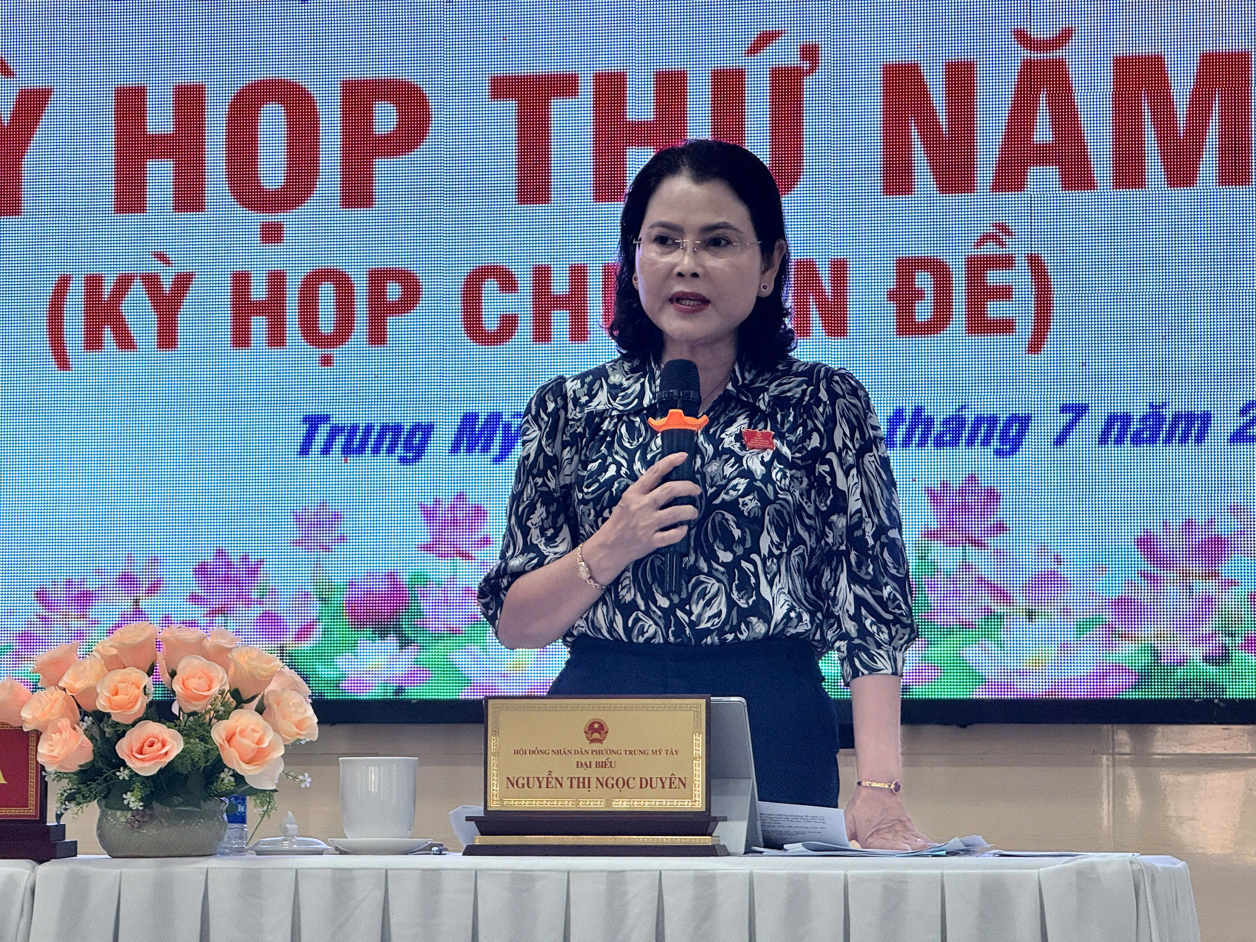 HỘI ĐỒNG NHÂN DÂN PHƯỜNG TRUNG MỸ TÂY KHÓA I TỔ CHỨC THÀNH CÔNG KỲ HỌP THỨ NĂM (KỲ HỌP CHUYÊN ĐỀ)