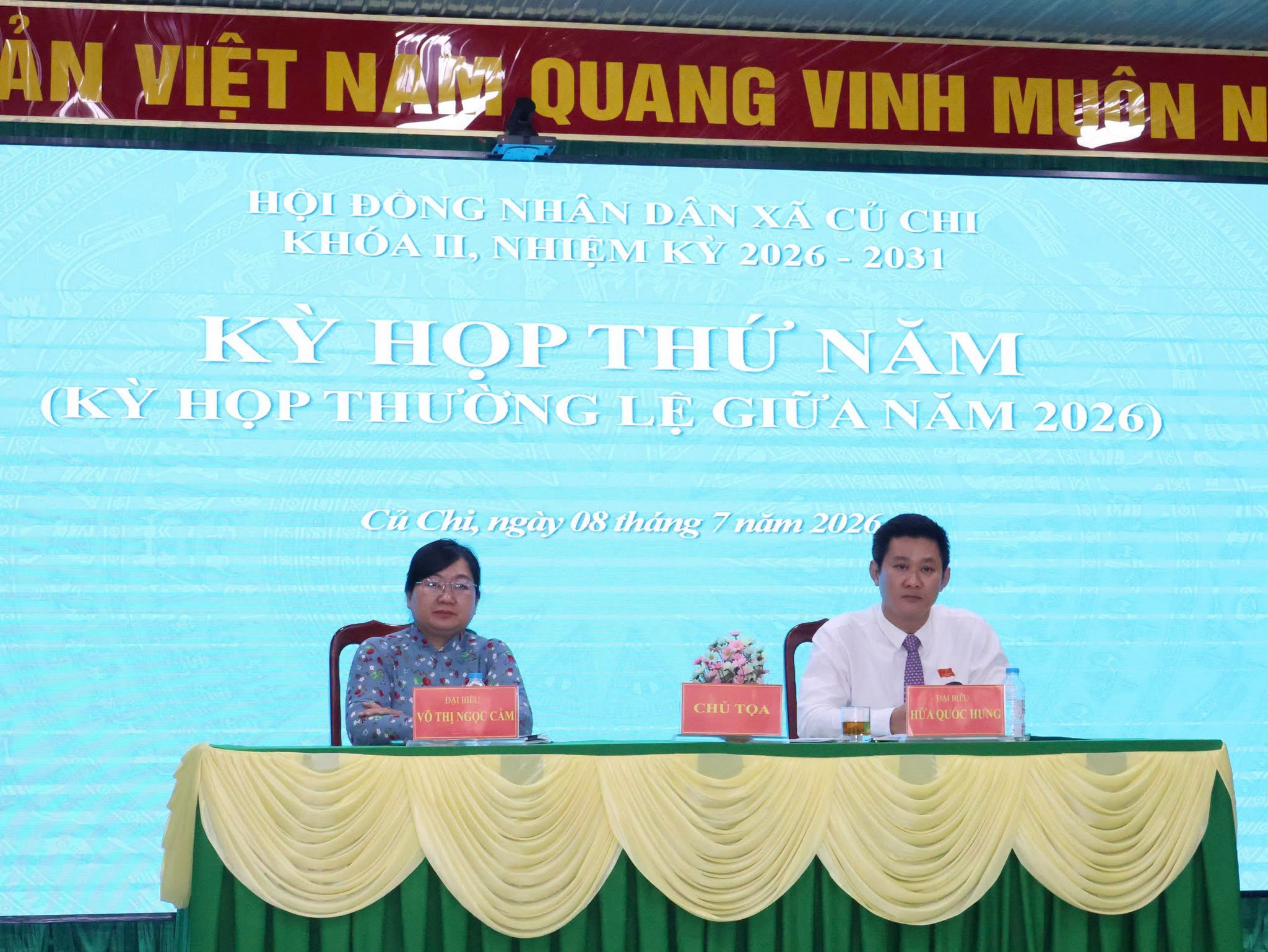HỘI ĐỒNG NHÂN DÂN XÃ CỦ CHI TỔ CHỨC THÀNH CÔNG KỲ HỌP THỨ NĂM (KỲ HỌP THƯỜNG LỆ GIỮA NĂM) KHÓA II, NHIỆM KỲ 2026 – 2031