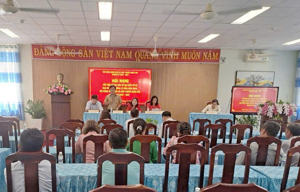 TỔ ĐẠI BIỂU SỐ 05 HỘI ĐỒNG NHÂN DÂN XÃ HIỆP PHƯỚC TIẾP XÚC CỬ TRI SAU KỲ HỌP THỨ BA (KỲ HỌP THƯỜNG LỆ GIỮA NĂM 2026) HỘI ĐỒNG NHÂN DÂN XÃ KHÓA XIII, NHIỆM KỲ 2026-2031
