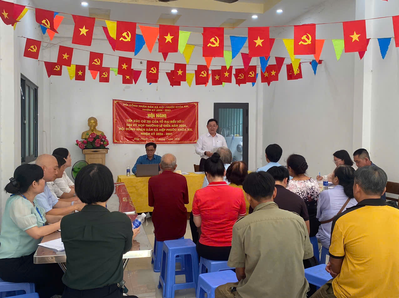 TỔ ĐẠI BIỂU SỐ 06 HỘI ĐỒNG NHÂN DÂN XÃ HIỆP PHƯỚC TIẾP XÚC CỬ TRI SAU KỲ HỌP THỨ BA (KỲ HỌP THƯỜNG LỆ GIỮA NĂM 2026) HỘI ĐỒNG NHÂN DÂN XÃ KHÓA XIII, NHIỆM KỲ 2026-2031
