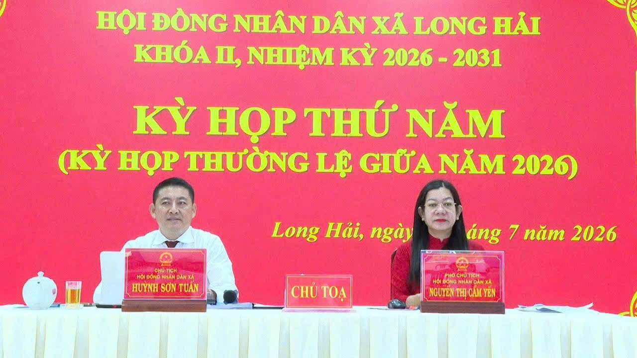 HĐND XÃ LONG HẢI TỔ CHỨC KỲ HỌP THƯỜNG LỆ GIỮA NĂM 2026