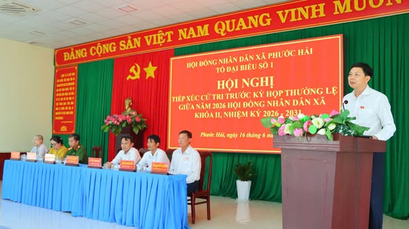 TỔ ĐẠI BIỂU SỐ 1 HĐND XÃ PHƯỚC HẢI TIẾP XÚC CỬ TRI TRƯỚC KỲ HỌP THƯỜNG LỆ GIỮA NĂM 2026