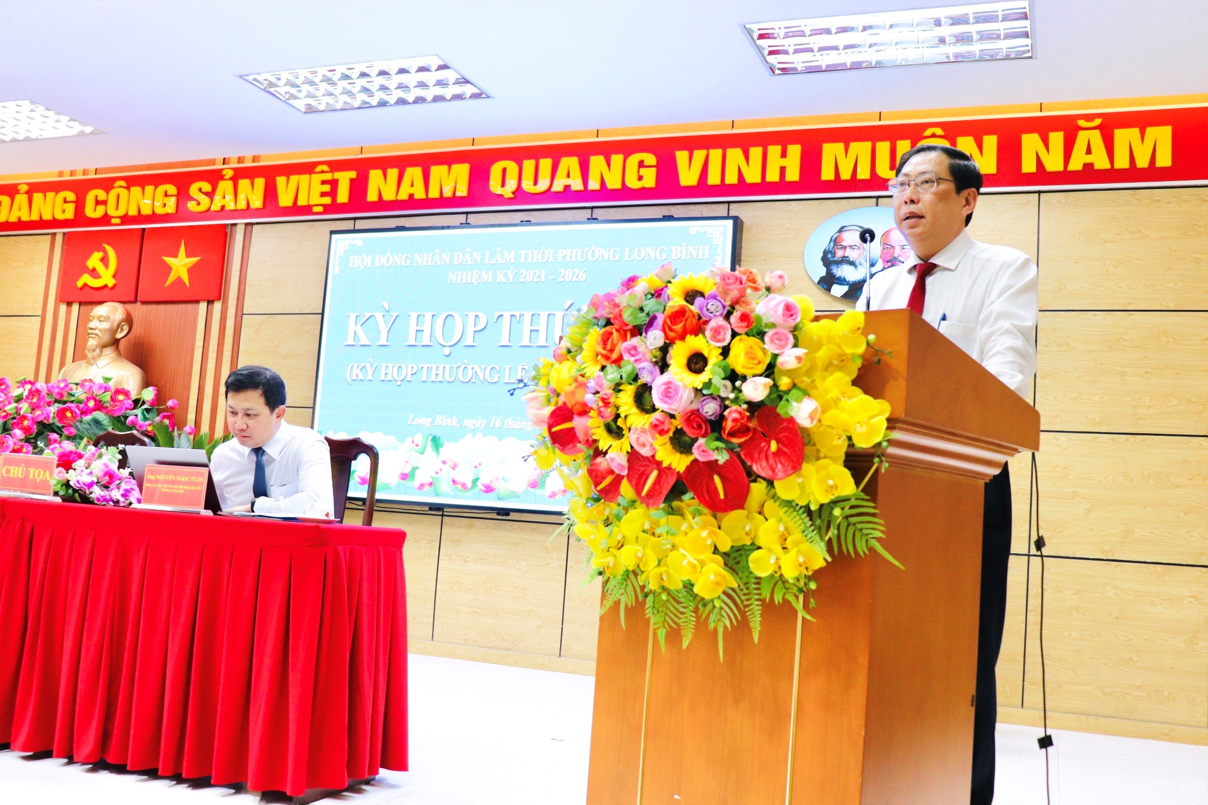 Tổ chức thành công Kỳ họp thứ Năm (Kỳ họp thường lệ cuối năm 2025) Hội đồng nhân dân phường Long Bình, nhiệm kỳ 2021 – 2026