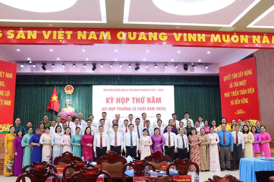 HĐND xã Tân Nhựt tổ chức thành công Kỳ họp thứ Năm