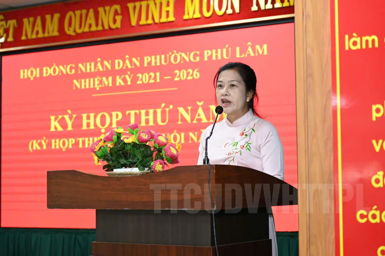 Kỳ họp thứ Năm HĐND phường Phú Lâm thông qua nhiều nội dung trọng tâm năm 2026