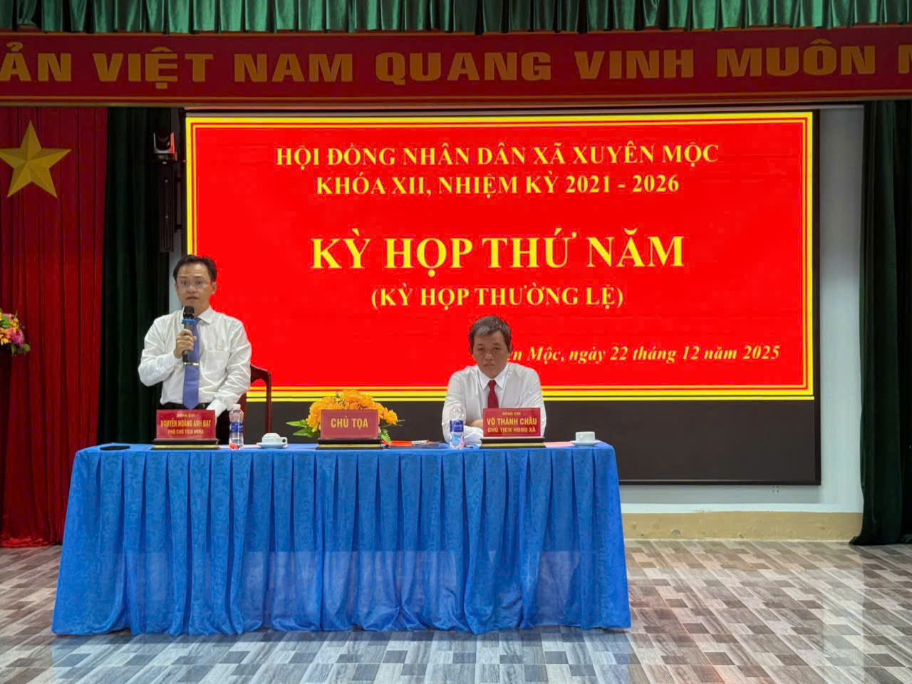 Kỳ họp thứ Năm HĐND xã Xuyên Mộc khóa XII, nhiệm kỳ 2021 – 2026: Thông qua nhiều nghị quyết quan trọng, định hướng phát triển năm 2026