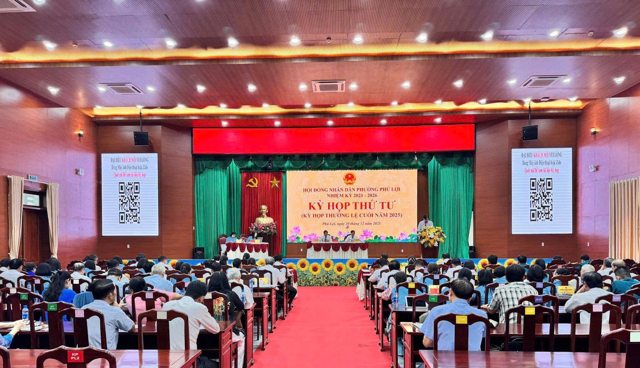 HĐND phường Phú Lợi tổ chức kỳ họp thứ Tư (kỳ họp thường lệ cuối năm 2025), nhiệm kỳ 2021 – 2026