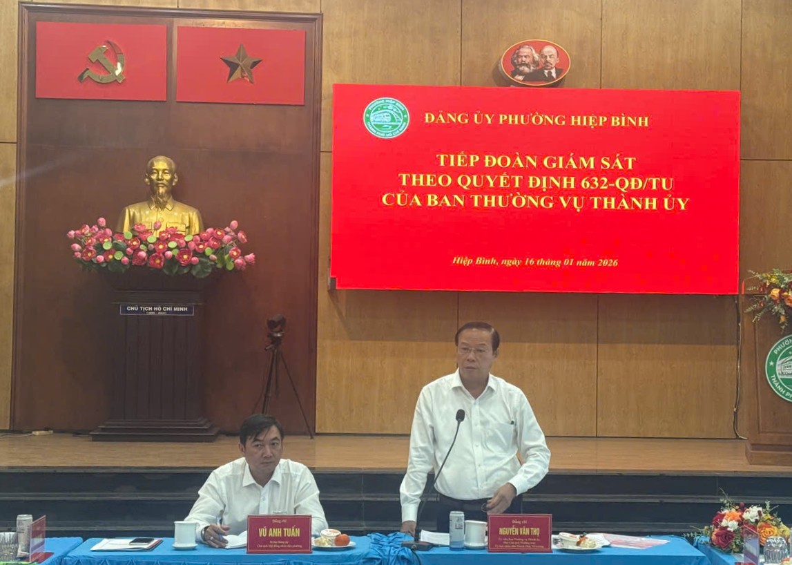 Tăng cường giám sát thường xuyên công tác xây dựng Đảng và phòng, chống tham nhũng tại phường Hiệp Bình