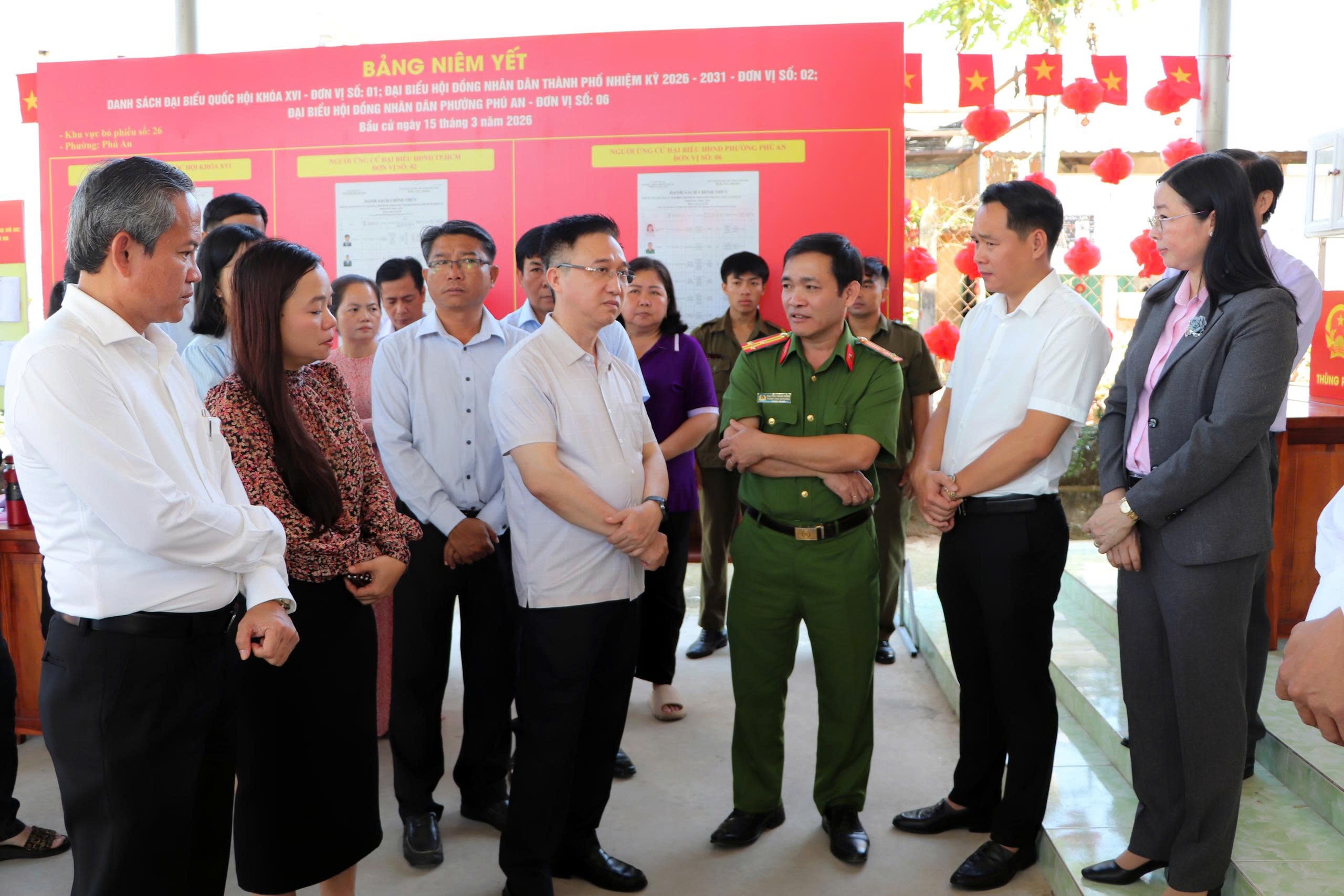 TP. Hồ Chí Minh: Kiểm tra công tác chuẩn bị bầu cử tại phường Phú An