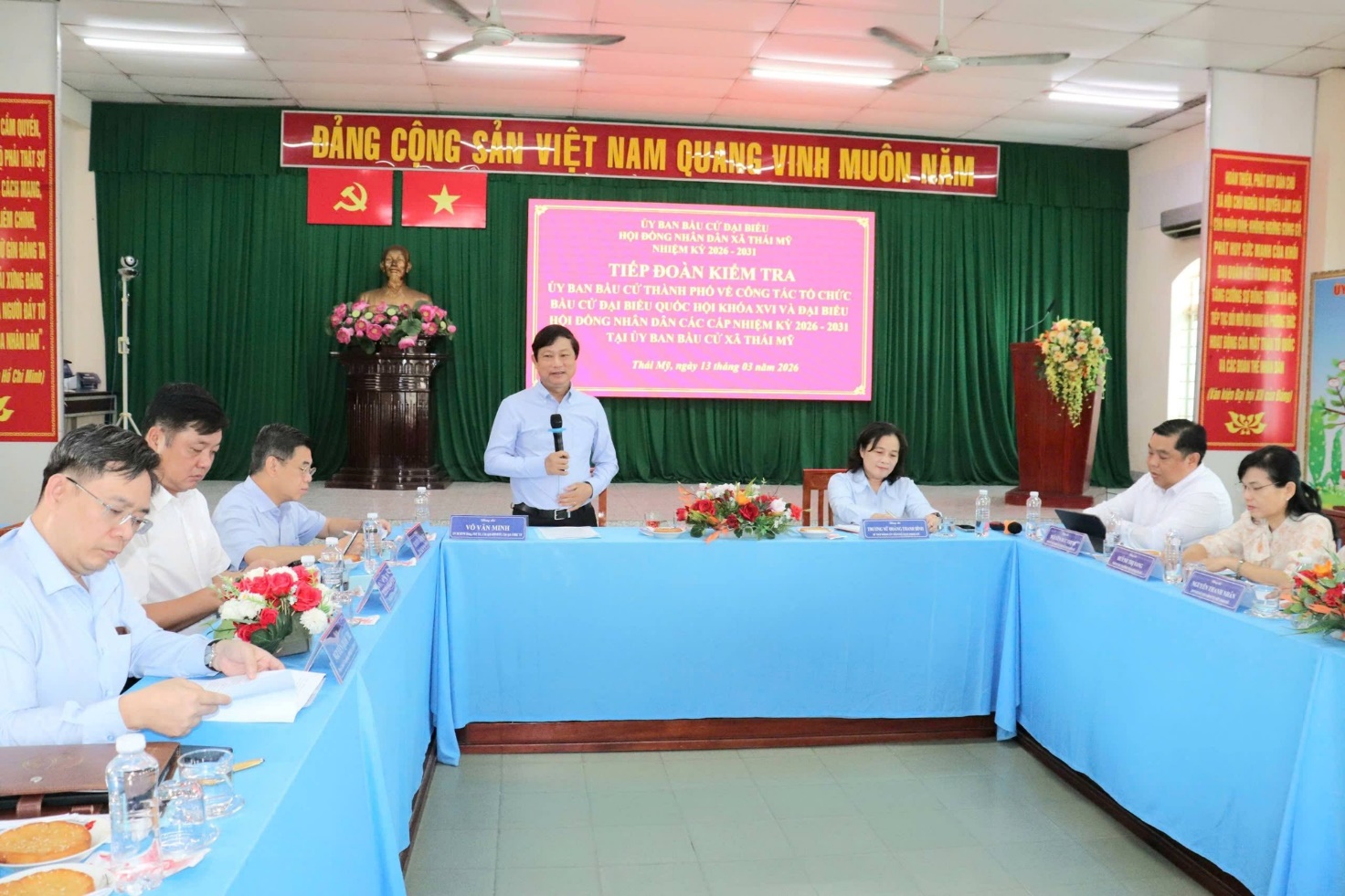 Lãnh đạo Ủy ban Bầu cử Thành phố Hồ Chí Minh kiểm tra công tác chuẩn bị bầu cử tại các xã: Thái Mỹ, Củ Chi và Hóc Môn