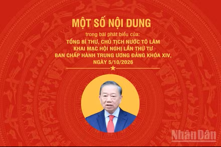 [Infographic] Một số nội dung trong phát biểu của Tổng Bí thư, Chủ tịch nước Tô Lâm khai mạc Hội nghị lần thứ tư Ban Chấp hành Trung ương Đảng khóa XIV