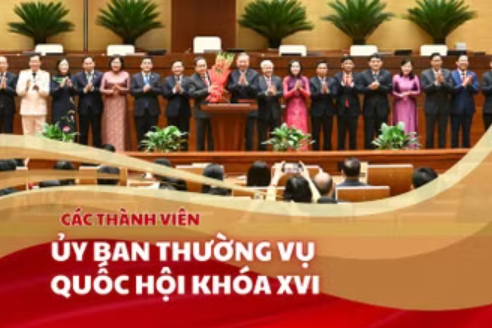 [Infographic] Các thành viên Ủy ban Thường vụ Quốc hội khóa XVI