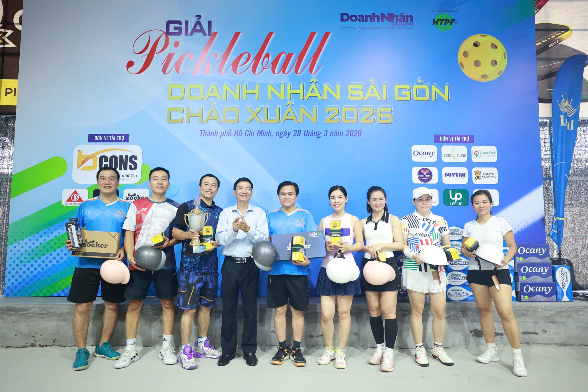 4 đội xuất sắc nhất đạt Giải Pickleball Doanh Nhân Sài Gòn - Xuân 2026
