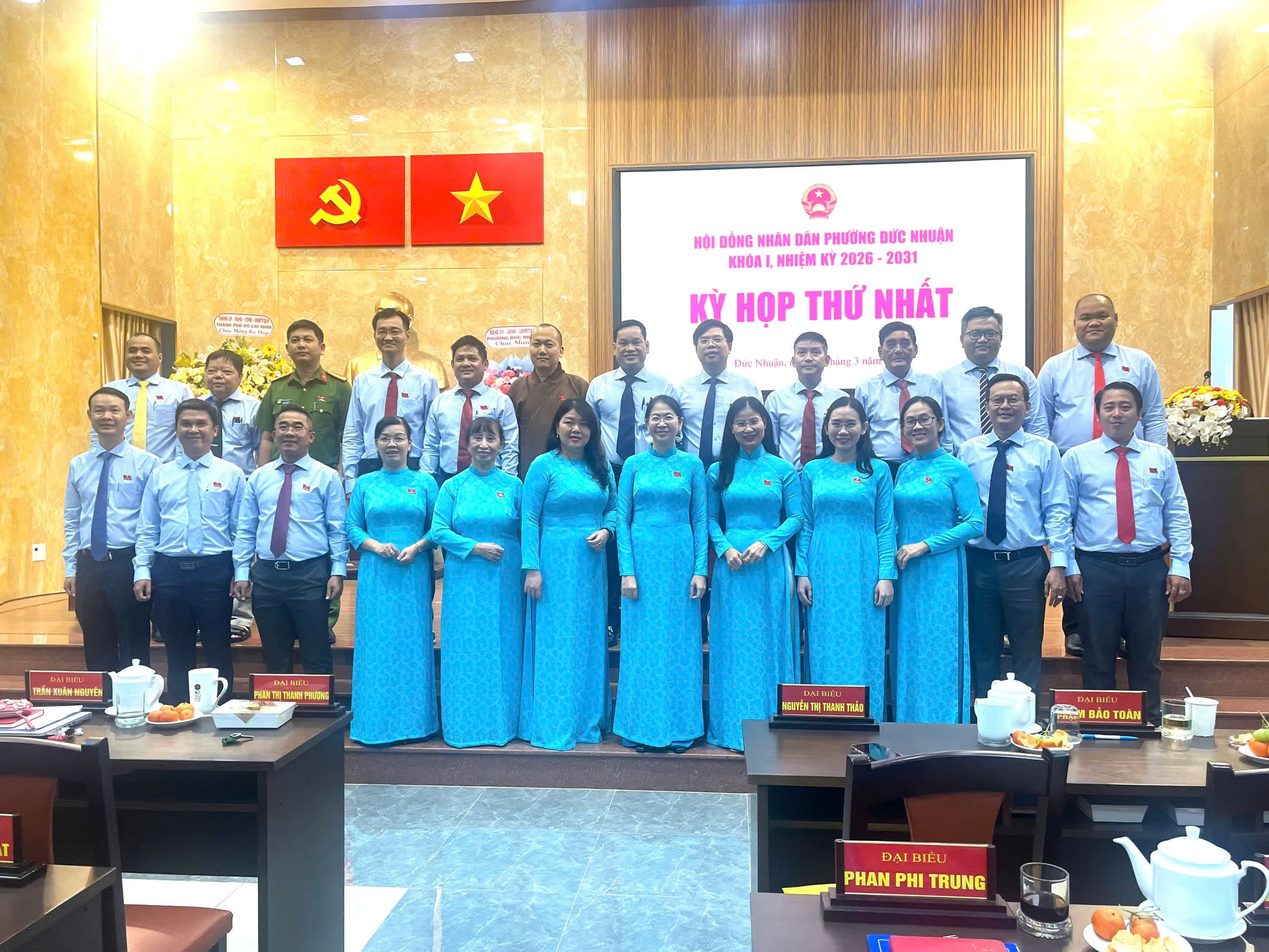 Phường Đức Nhuận: Tổ chức kỳ họp thứ nhất của Hội đồng nhân dân phường khóa I, nhiệm kỳ 2026–2031