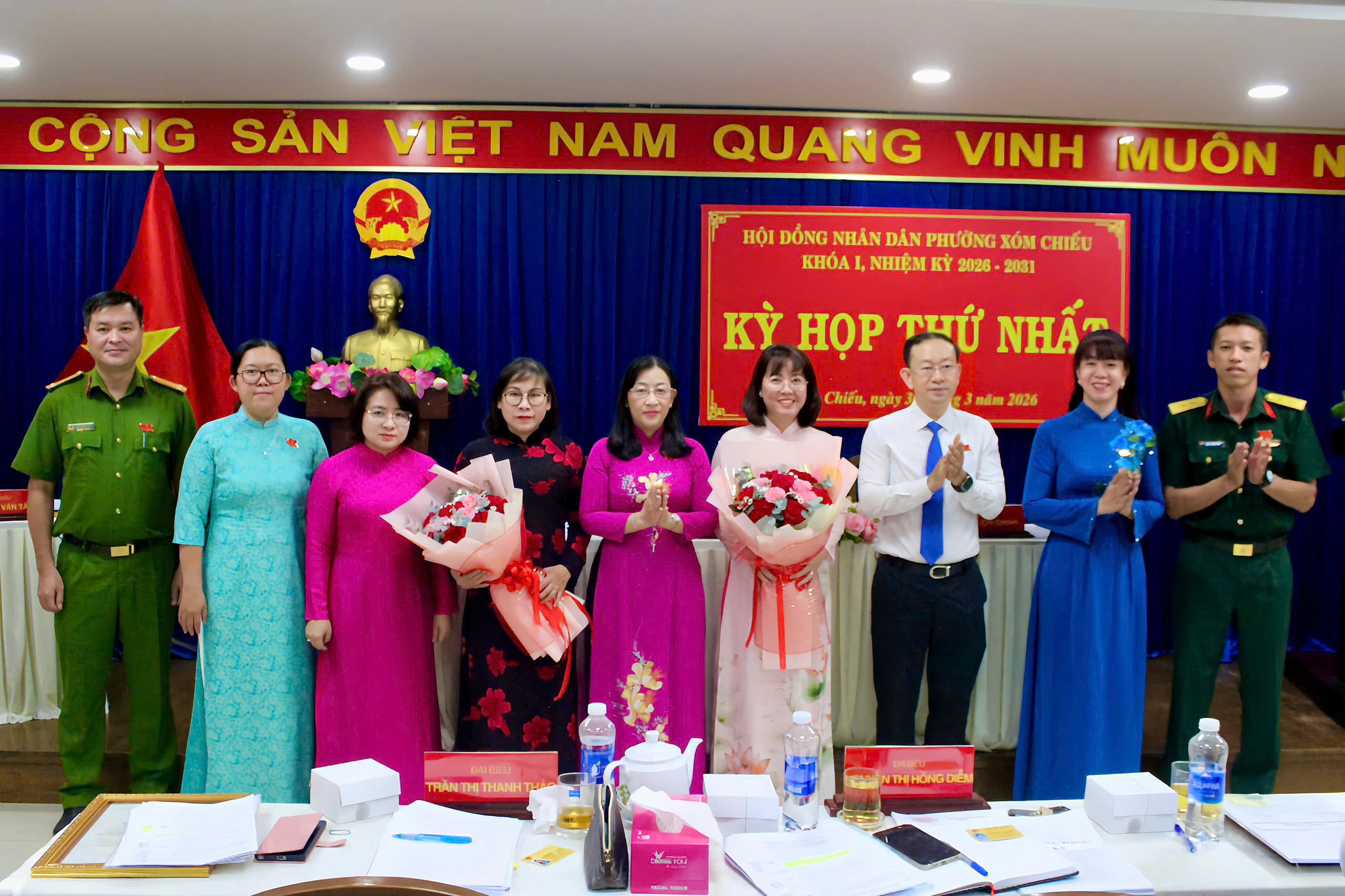 HĐND phường Xóm Chiếu khóa I tổ chức Kỳ họp thứ nhất, bầu các chức danh lãnh đạo HĐND và UBND nhiệm kỳ 2026–2031