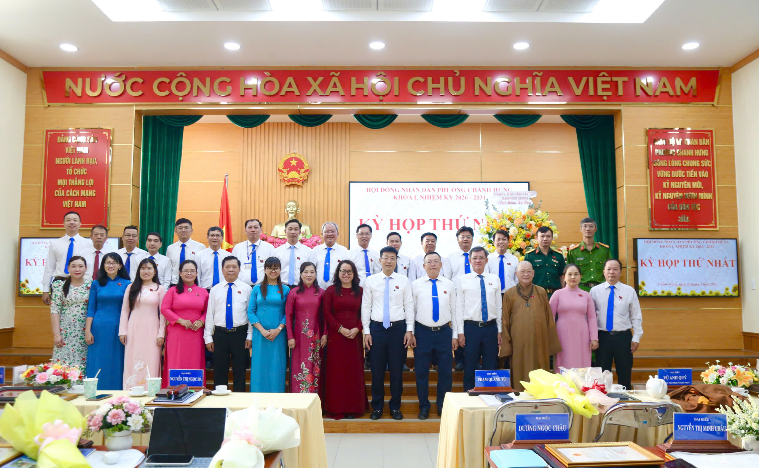 Hội đồng nhân dân phường Chánh Hưng tổ chức thành công Kỳ họp thứ nhất, nhiệm kỳ 2026 – 2031
