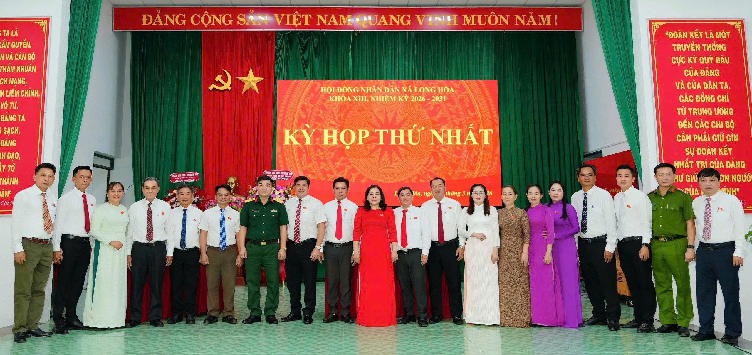 XÃ LONG HÒA: KỲ HỌP THỨ NHẤT, HĐND XÃ LONG HÒA KHÓA XIII, NHIỆM KỲ 2026-2031