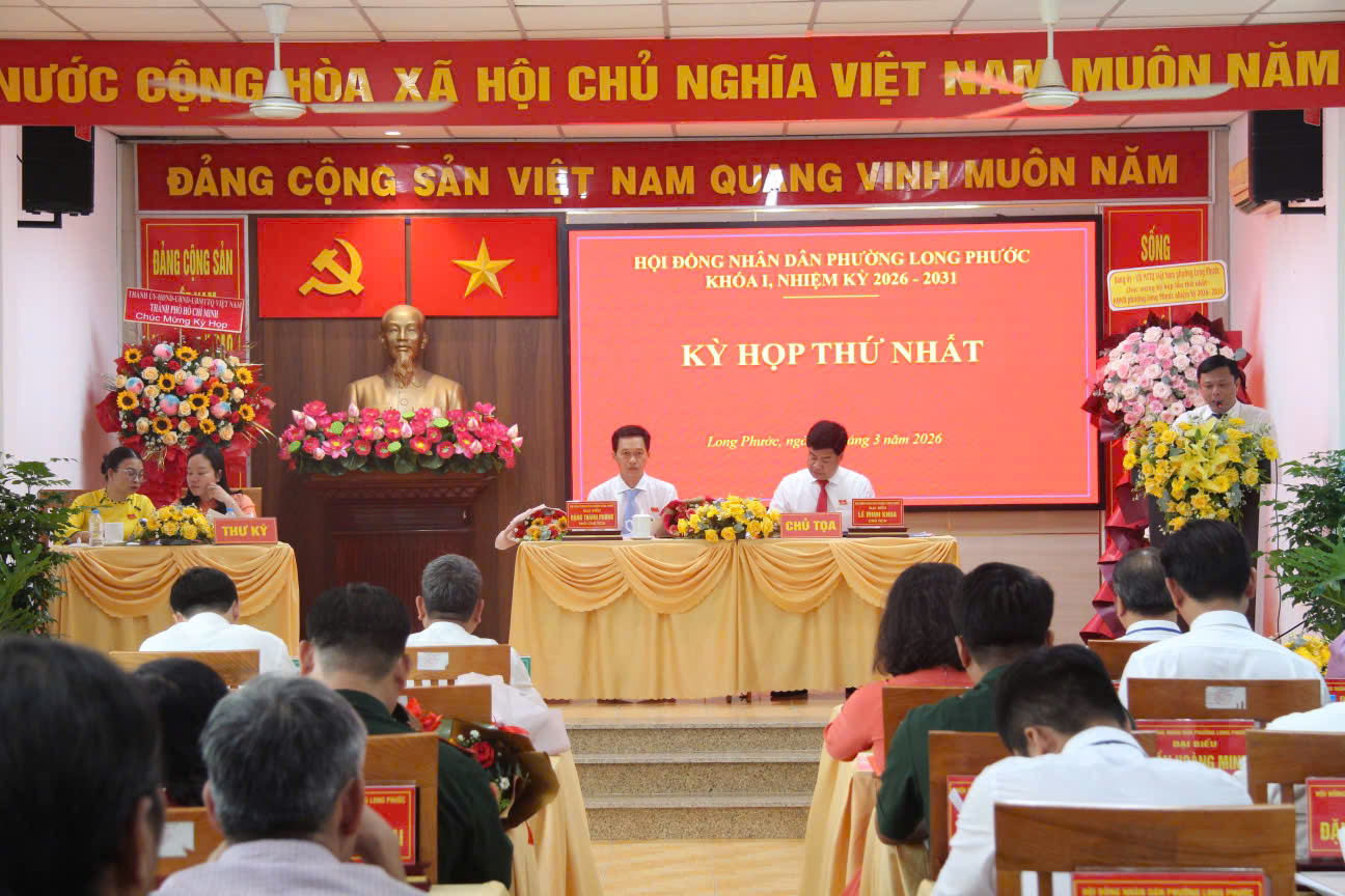 Kỳ họp thứ nhất HĐND phường Long Phước, nhiệm kỳ 2026 - 2031