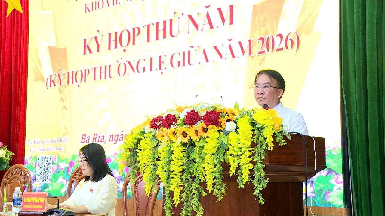 HĐND PHƯỜNG BÀ RỊA TỔ CHỨC KỲ HỌP THỨ NĂM  (KỲ HỌP THƯỜNG LỆ GIỮA NĂM 2026)