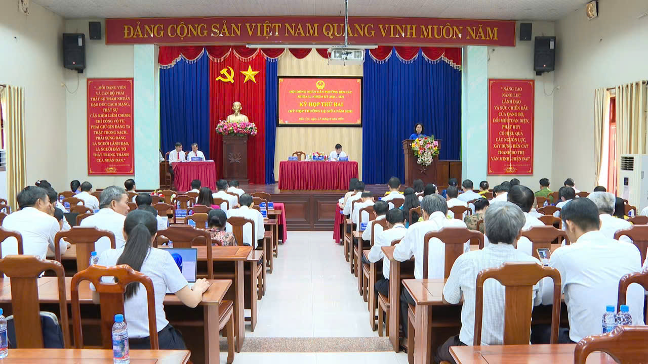 HĐND phường Bến Cát tổ chức thành công Kỳ họp thứ hai (kỳ họp thường lệ giữa năm 2026), khóa II, nhiệm kỳ 2026 – 2031