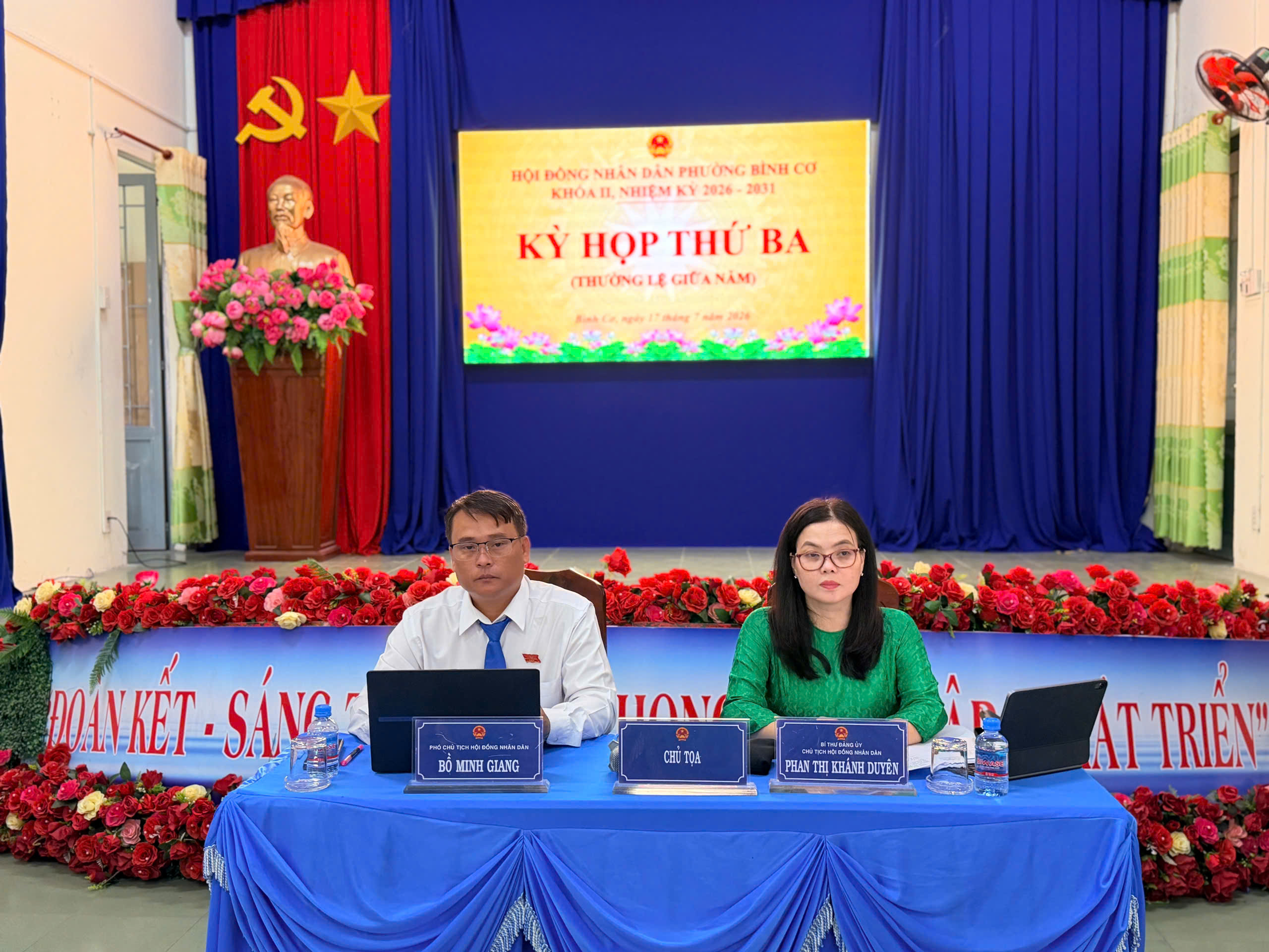 HỘI ĐỒNG NHÂN DÂN PHƯỜNG BÌNH CƠ TỔ CHỨC THÀNH CÔNG KỲ HỌP THỨ BA (THƯỜNG LỆ GIỮA NĂM) HĐND PHƯỜNG KHÓA II, NHIỆM KỲ 2026 – 2031